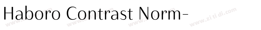 Haboro Contrast Norm字体转换